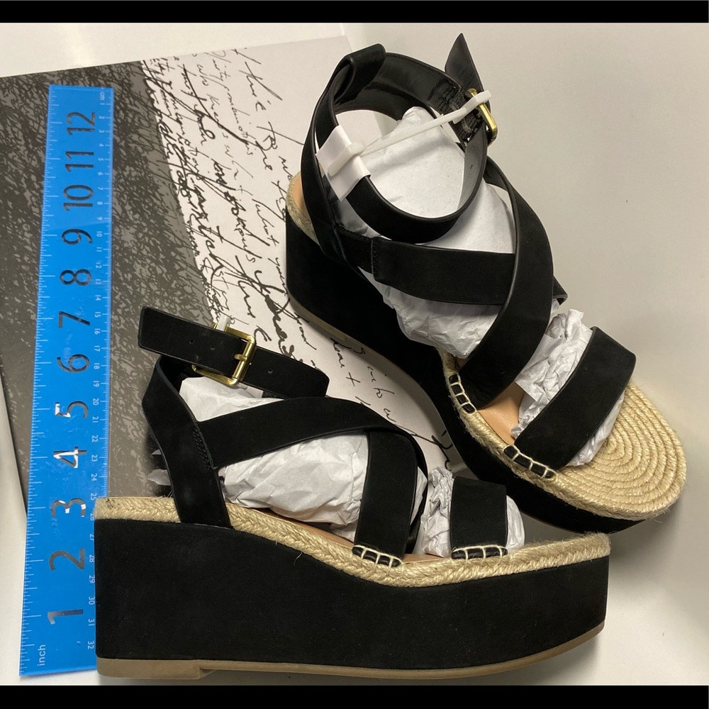 Kensie Platform Sandals - black (New) - Picture 1 of 6
